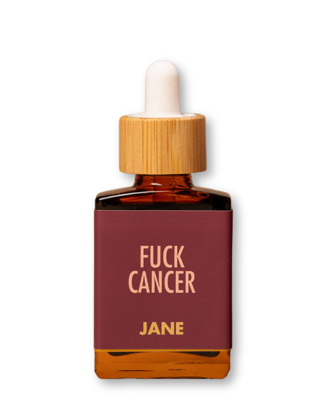 Product packaging for Jane Product: FUCK CANCER