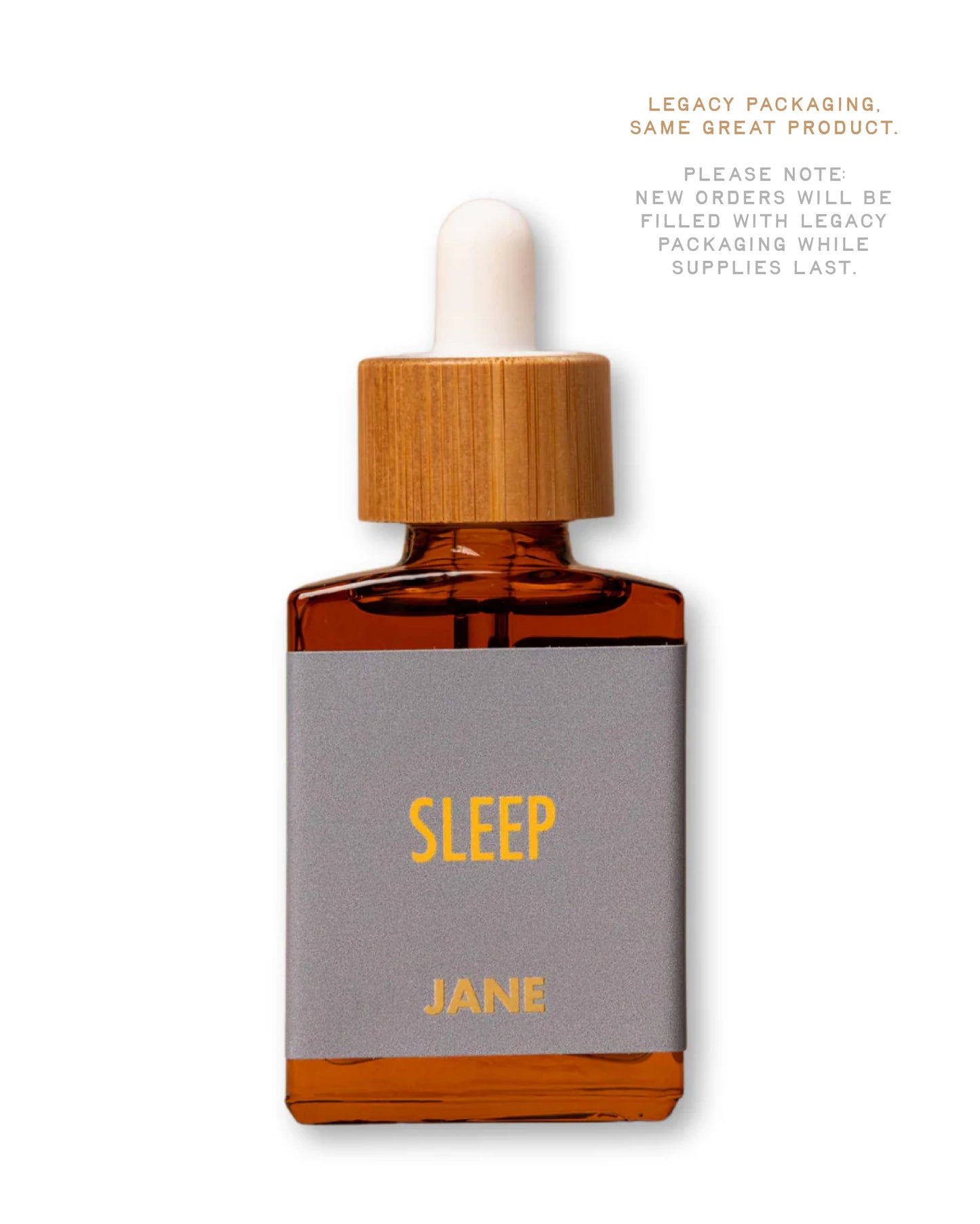 Old product packaging for Jane Product: Luna with Text "Legacy Packaging. Same Great Product. Please note, New orders will be filled with legacy packaging while supplies last."