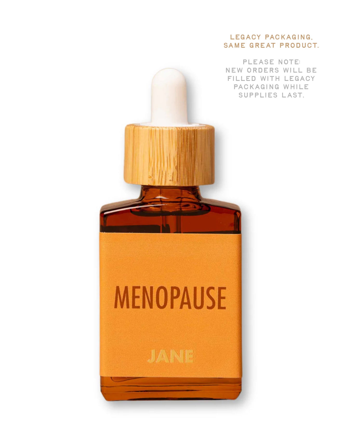 Old product packaging for Jane Product: PHASIS with Text "Legacy Packaging. Same Great Product. Please note, New orders will be filled with legacy packaging while supplies last."